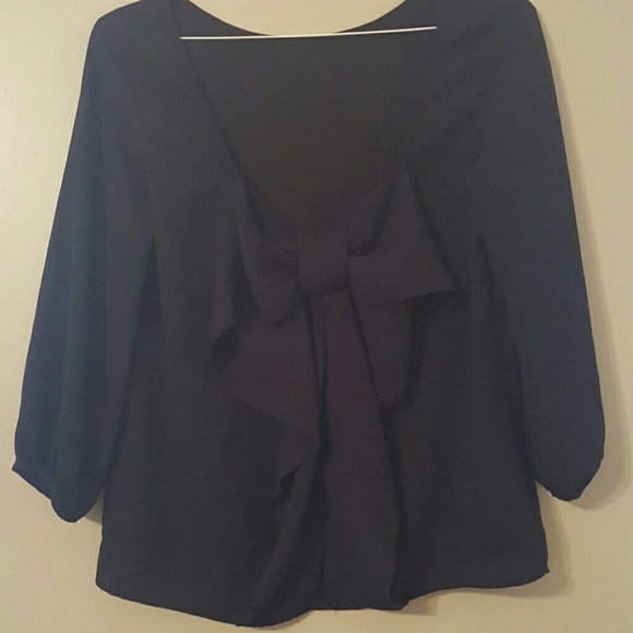 Low Back with Bow blouse