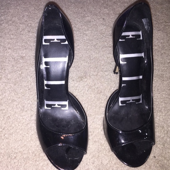 Black stiletto 3 inch heel