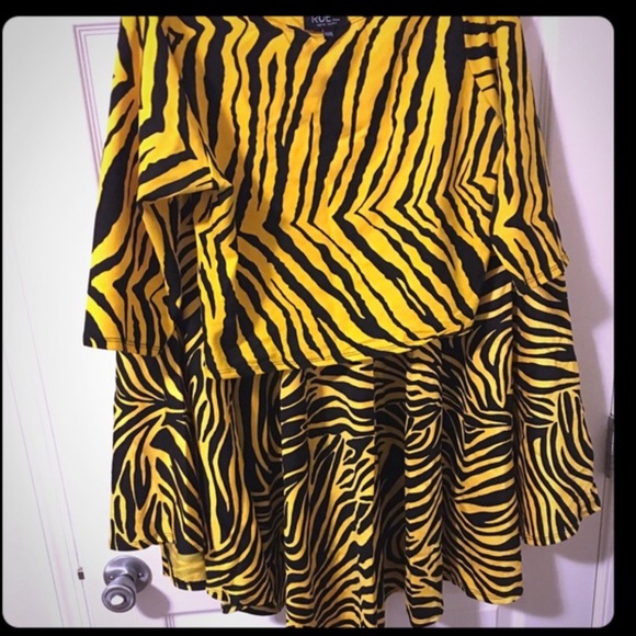 RUE 107 Tigress Full Circle Skirt with Crop Top
