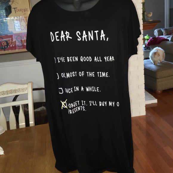 Ladies holiday pajama top