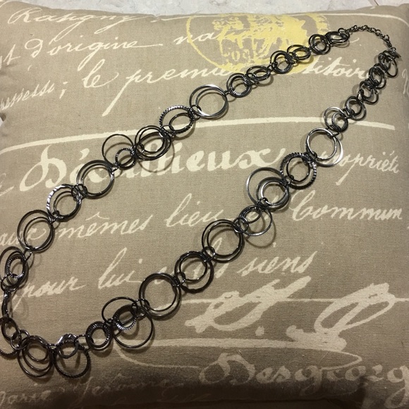 Black Ring Necklace