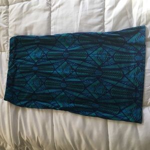 Tribal print pencil skirt