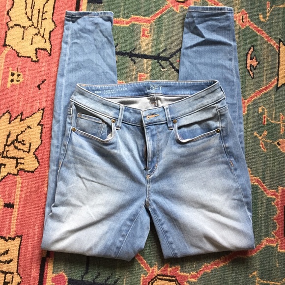 Loft stretch light wash jeans