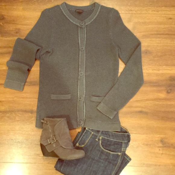 🎈Pewter Snap Down Sweater 🎈