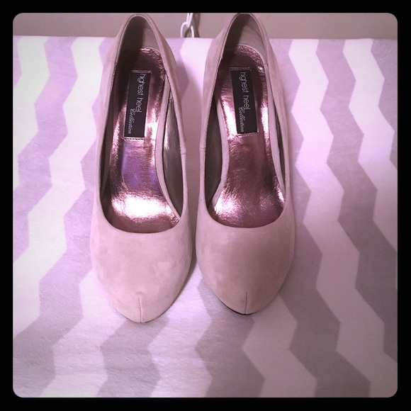 Brand new suede heels