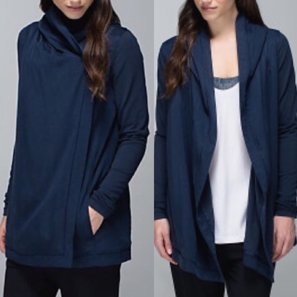 lululemon athletica Jackets & Blazers - Lululemon Blissed Out Wrap in Inkwell Navy
