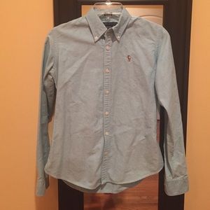 Blue Ralph Lauren Button Down Shirt