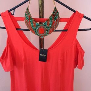 Hollister open shoulder dress