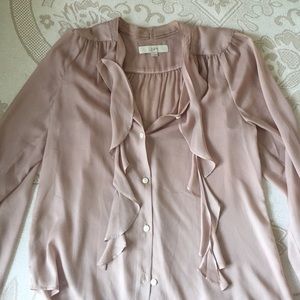 Loft sheer button down