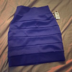 Blue mini skirt