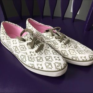 Olive Aztec Keds Sneakers