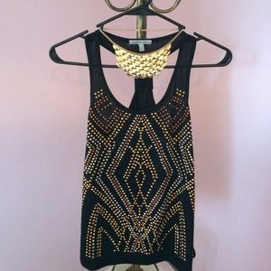 Blank tank with silver, gold, rosegold jewels