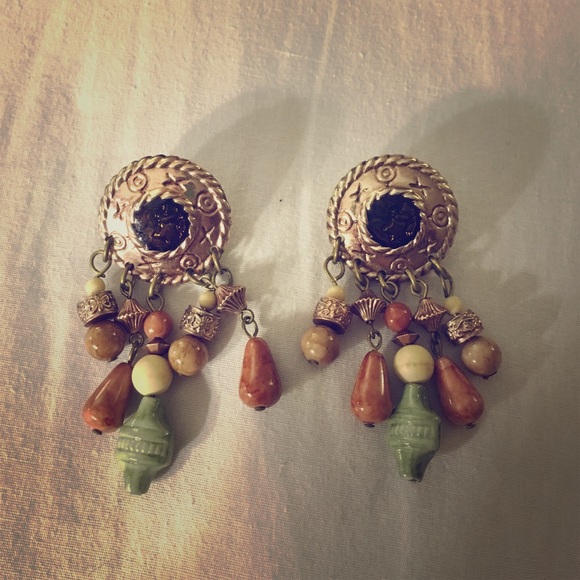 Charming Charlie's Fall statement earrings🍂