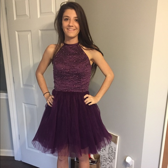 Purple Hoco Dress - Never Worn!! - Picture 4 of 4