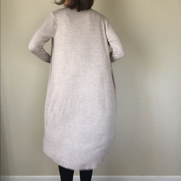 LAST PIECE Luxe long open front cardigan - Picture 2 of 4