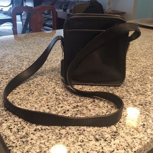 Vintage black Coach shoulder handbag