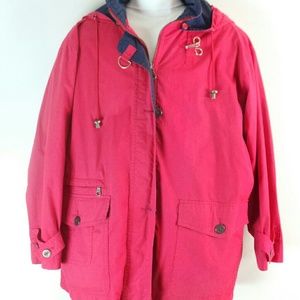 WOMENS LONDON FOG MARINE NAUTICAL  SHORT TRENCH