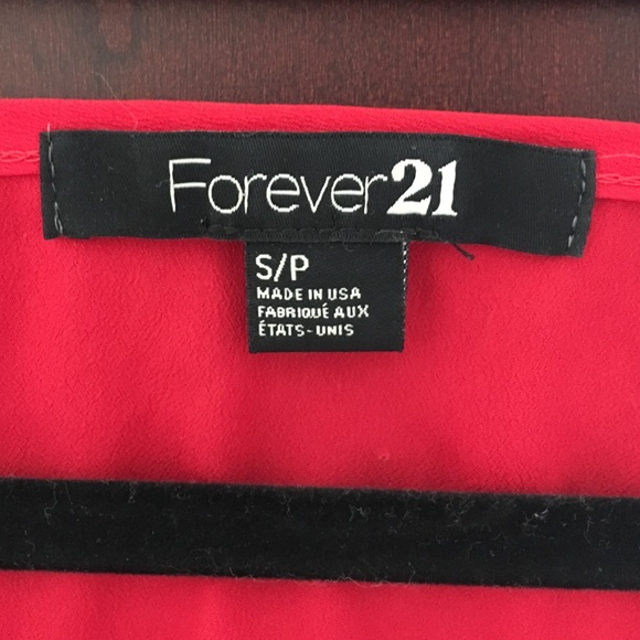 Forever21 Ruffle Front Red Tank - Picture 2 of 3
