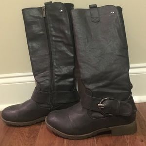 Black Riding Boots - GC Shoes