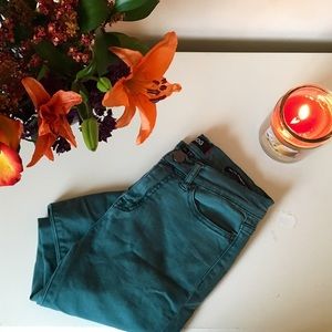 Urban Outfitters Forest Green Skinny Jeans