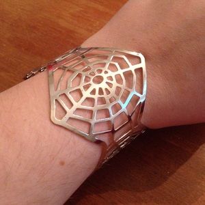 Spiderweb cuff bracelet