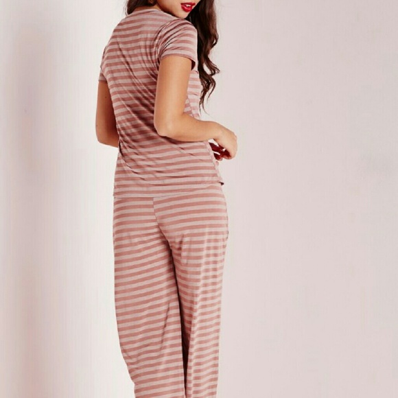 Misguided Striped Pajama Set - Size 8 NWT - Picture 3 of 4