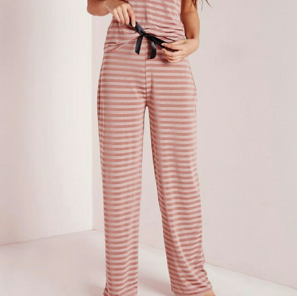 Misguided Striped Pajama Set - Size 8 NWT - Picture 4 of 4