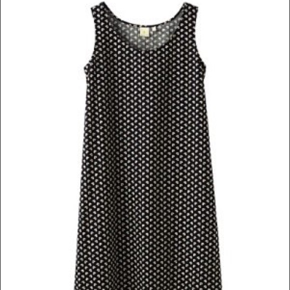 Orla Kiely Sleeveless Graphic Dress in Black