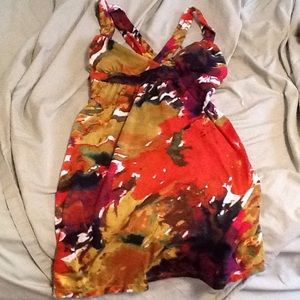 Adorable colors floral dress DONATING SOON reposh