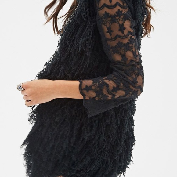 BLACK SHAGGY VEST