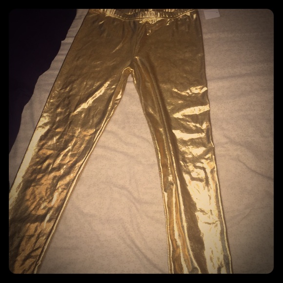 Gold pants