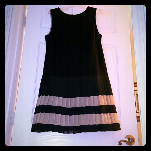 Loft Shift Dress With Pleated Bottom
