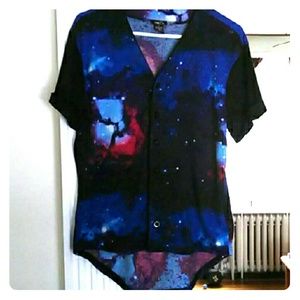 Rue21 Galaxy Bowling Shirt