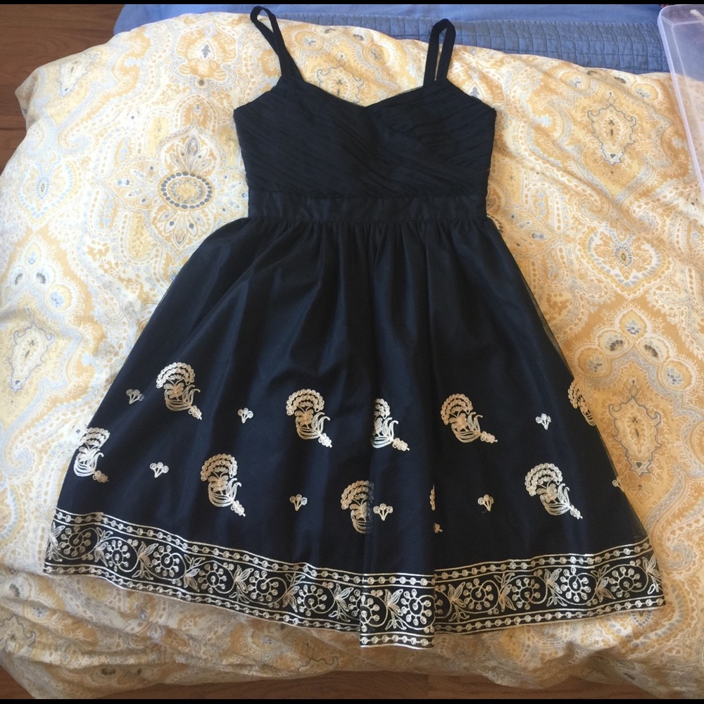 Anna Sui Black Cocktail Dress