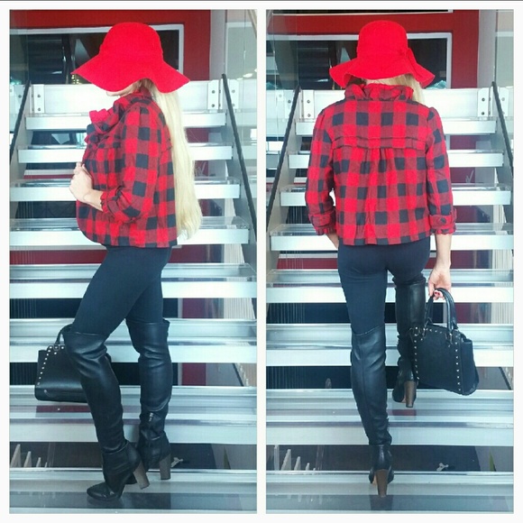 COMING FALL'18 - COZY PLAID JACKET NWT - Picture 2 of 3