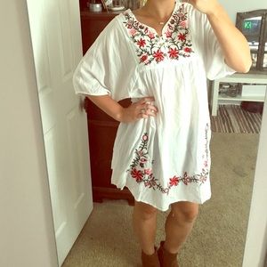 Mexican embroidered dress