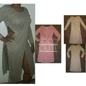 Cut Out Sweater Dress