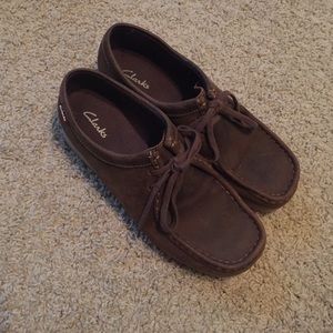 Clarks dark brown suede wallabies RESERVED