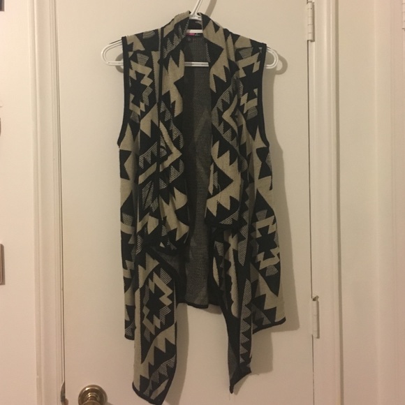 Flowy long sweater women's vest