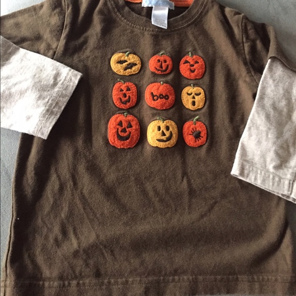 Janie and Jack pumpkin shirt