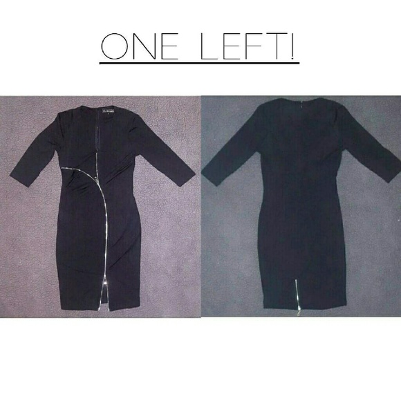 Black Zipper Dress