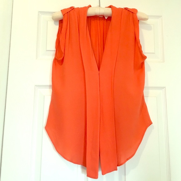 Rebecca Minkoff tangerine blouse