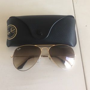 Ray Ban Gold Frame Aviators