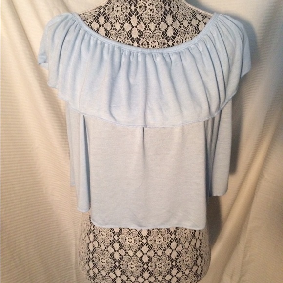 Light Blue Elastic Top