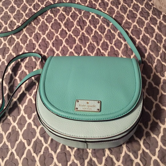 Kate Spade, NWOT, aqua cross body purse