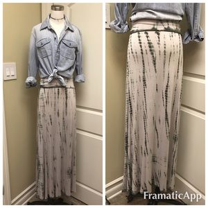 Boho Tie-dye Maxi Skirt