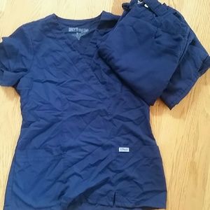 Navy Blue Grey's Anatomy scrubs