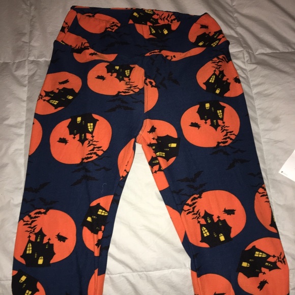 Lularoe Halloween Haunted House Leggings - Picture 2 of 3