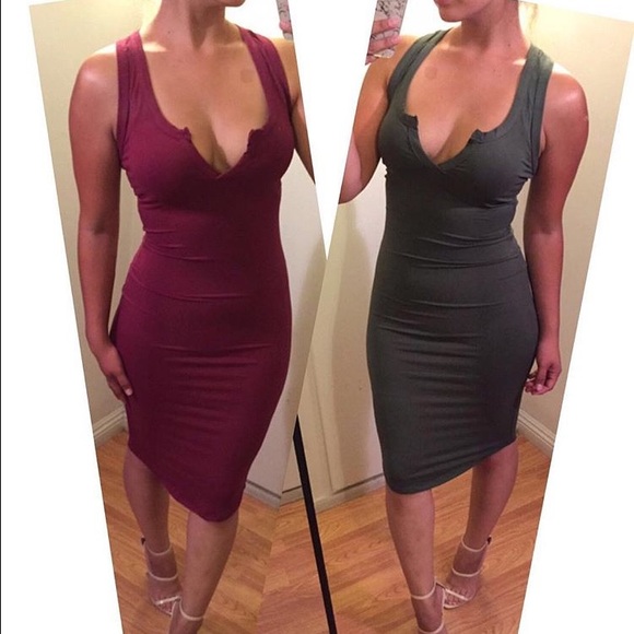 Dorimas Closet  Dresses & Skirts - Gorgeous olive green bodycon dress 💚