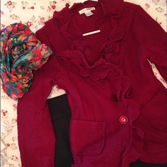 Gorgeous Susan Bristol red wool jacket, Small